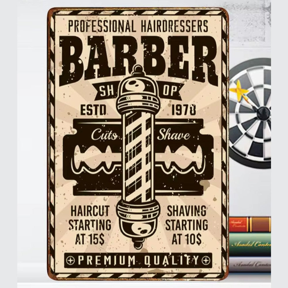 Professional Hairdressers Barber Shop Novelty Metal Sign 12" x 8" Wall Art Home & Garden:Home Décor:Plaques & Signs Style Your Walls